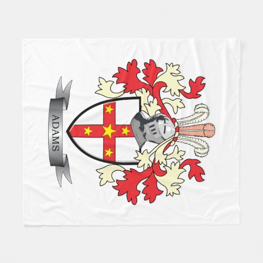 Adams Wapenschild Fleece Deken (Voorkant (Horizontaal))