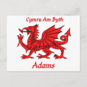 Adams Welsh Dragon Briefkaart (Voorkant)