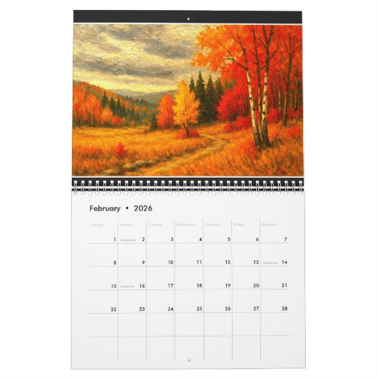 AdamsArt 2026 Autumn Countryside  Kalender (Feb 2026)