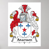 Adamson Family Crest Poster (Voorkant)