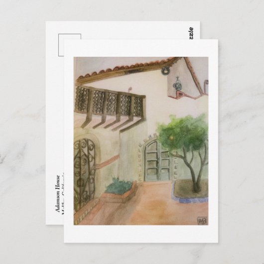 Adamson House #3 Briefkaart (Voorkant / Achterkant)