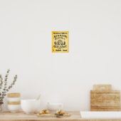 Adamson's hoestriem afdrukken Poster (Keuken)