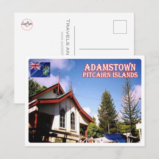 Adamstown - Pitcairneilanden - Briefkaart (Voorkant / Achterkant)