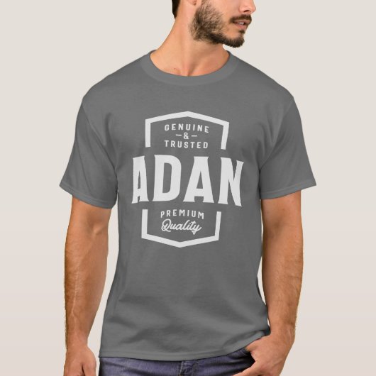 Adan Echte en Vertrouwde Naam Adan T-shirt (Voorkant)