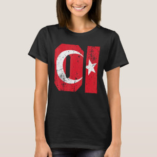 Adana 01 Memleket Turkey Flag Idea T-shirt