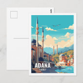 Adana Turkije Beroemde reisplekken Briefkaart (Voorkant / Achterkant)