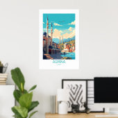 Adana Turkije Beroemde reisplekken Poster (Thuiskantoor)