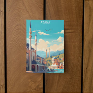 Adana Turkije Retro Vintage Reizen Briefkaart