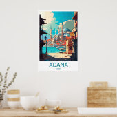 Adana Vintage Reisposter Ski Nationaal Park Poster (Keuken)