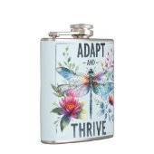 Adapt and Thrive - Artistieke Dragonfly Heupfles (Rechts)