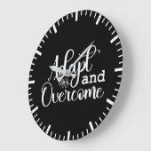 Adapt en Overwinnen Gym Hustle Succes Motivatie Grote Klok (Hoek)