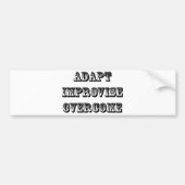 Adapt-Verbetering-Overkomst Bumpersticker (Voorkant)