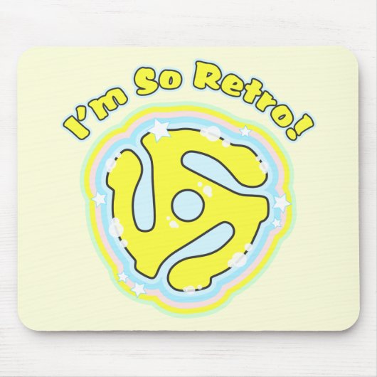 Adapter van 45 rpm zodat Retro Muismat (Voorkant)