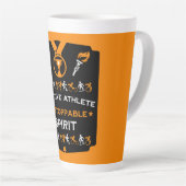 Adaptief gehandicaptensportcadeau latte mok (Rechterhoek)