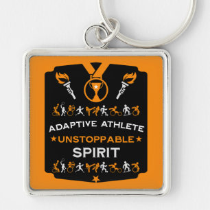 Adaptief gehandicaptensportcadeau sleutelhanger
