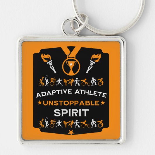 Adaptief gehandicaptensportcadeau sleutelhanger (Voorkant)