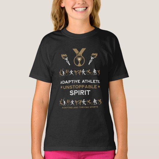 Adaptief gehandicaptensportcadeau t-shirt (Voorkant)