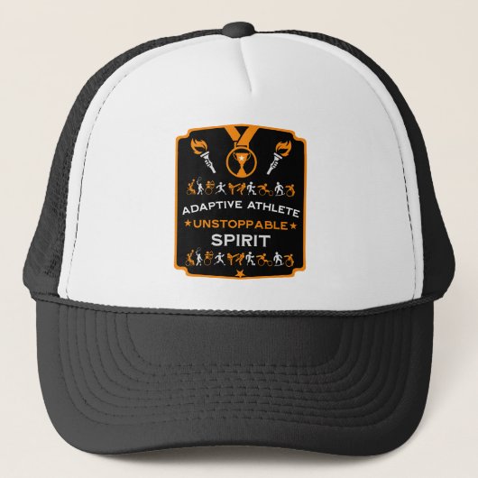 Adaptief gehandicaptensportcadeau trucker pet (Voorkant)