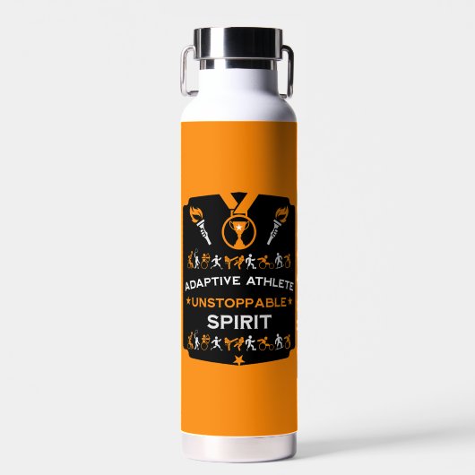 Adaptief gehandicaptensportcadeau waterfles (Voorkant)