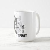 Adaptieve Spirit Wolf Koffiemok (Voorkant rechts)