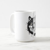 Adaptieve Spirit Wolf Koffiemok (Voorkant links)