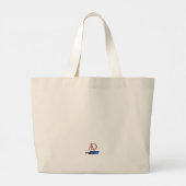 Adaptives ZebraLeon - Illustration mit Text Grote Tote Bag (Achterkant)