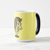 Adaptives ZebraLeon - Illustration mit Text Magische Mok (Voorkant rechts)