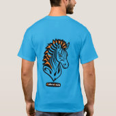 Adaptives ZebraLeon - Illustration mit Text T-shirt (Achterkant)