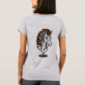 Adaptives ZebraLeon - Illustration mit Text T-shirt (Achterkant)