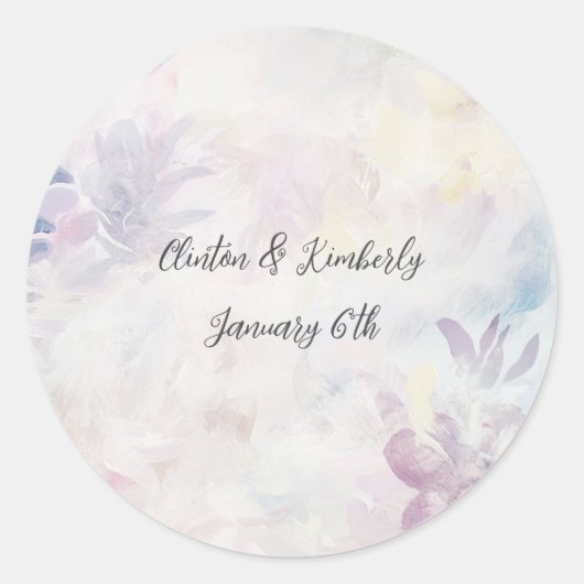 Adara Elegante Aanpasbare Ronde Stickers (Voorkant)