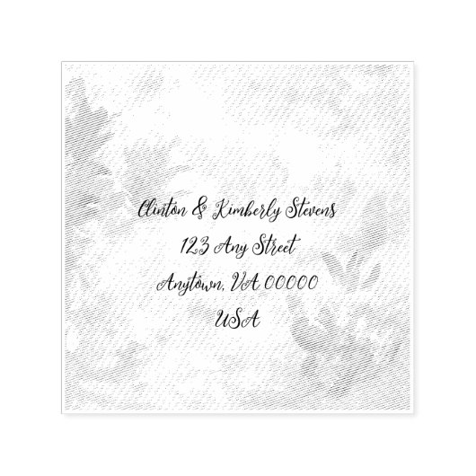 Adara Elegante Zelfinkende Adresstempel op Maat Zelfinktende Stempel (Design)