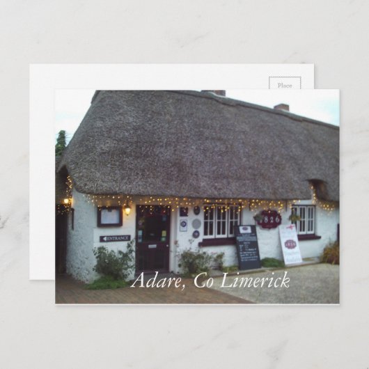 Adare, Co Limerick Briefkaart (Voorkant / Achterkant)