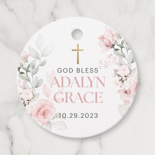 Adayln Grace Doop Labels (Voorkant)