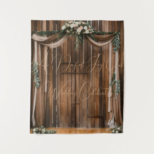 #ADayofJoy:OurWeddingCelebrationTapestry Wandkleed (Voorkant)