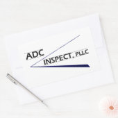 ADC Inspecteer Logo Rechthoekige Sticker (Envelop)