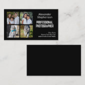 Add 4 Photos Instagram Collage Photographer Visitekaartje (Voorkant / Achterkant)