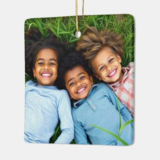 Add a Family Photo to this Personalized Christmas Keramisch Ornament (Links)