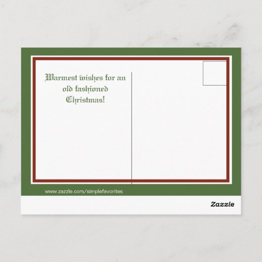 Add-A-foto  Happy-kerstfeestkaart Briefkaart (Achterkant)