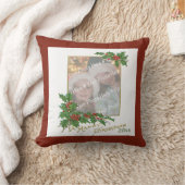 Add-A-foto Happy-kerstfeestkaart Kussen (Deken)