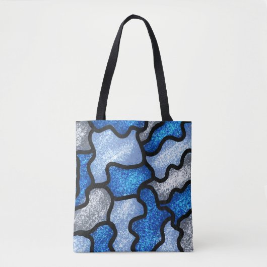 Add a Name Dancer Blue Camo #2 Tote Bag (Voorkant)