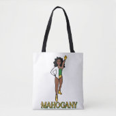 Add a Name Dancer Green White #1 Tote Bag (Voorkant)