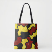 Add a Name Dancer Red Yellow Camo #2 Tote Bag (Voorkant)