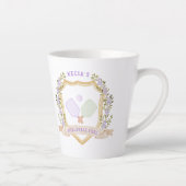 Add-a-Name Preppy Pickleball Latte Mok (Rechts)