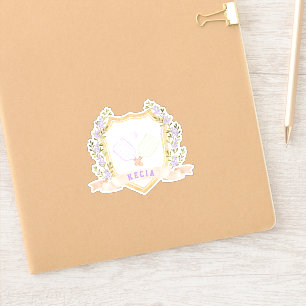 Add-a-Name Preppy Pickleball Sticker