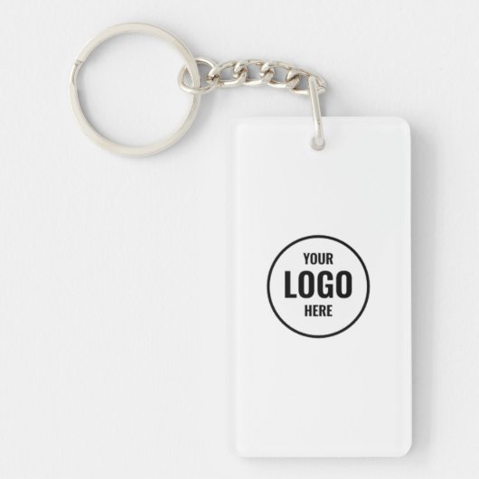 Add Aangepaste Logo Zakelijk Merk Medewerker Swag Sleutelhanger (Voorkant)