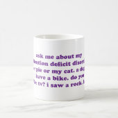 ADD ADHD Funny Quote - Paars Koffiemok (Center)