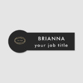 Add Business Logo Modern Black Bold Professional Naamplaatje (Voorkant)