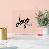 Add Business Logo Professional Acrylic Sign Acryl Bord (Huwelijk)