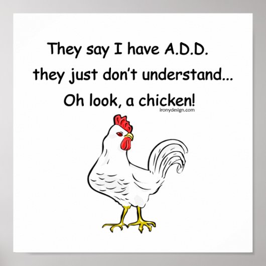 ADD Chicken Humor Poster (Voorkant)