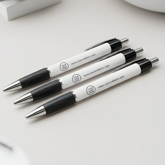 Add Company Logo and Website Modern Promotional Pen